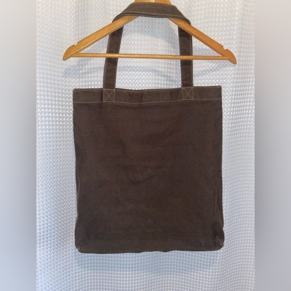 Women’s shoulder or hand Bambi large zipped Tote Bag‎ brown turquoise detailing - Picture 14 of 14